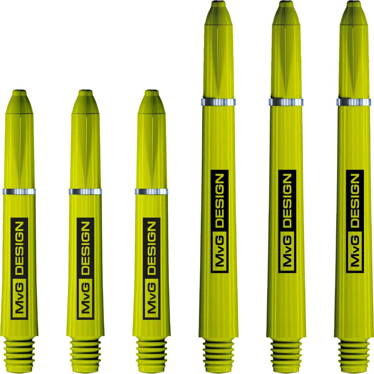 Dart Shafts - Winmau - MvG Design Nylon Dart Shafts Short (35mm) / Green