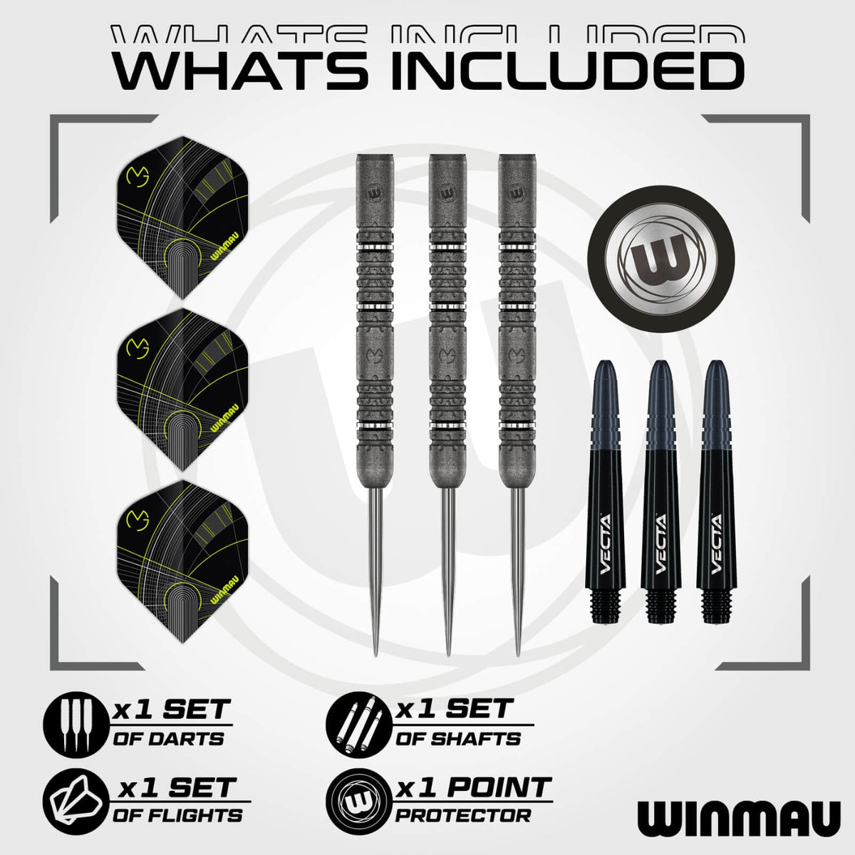 Darts - Winmau - MvG Signature Edition Darts - Steel Tip - 90% Tungsten - 22g 23g 24g