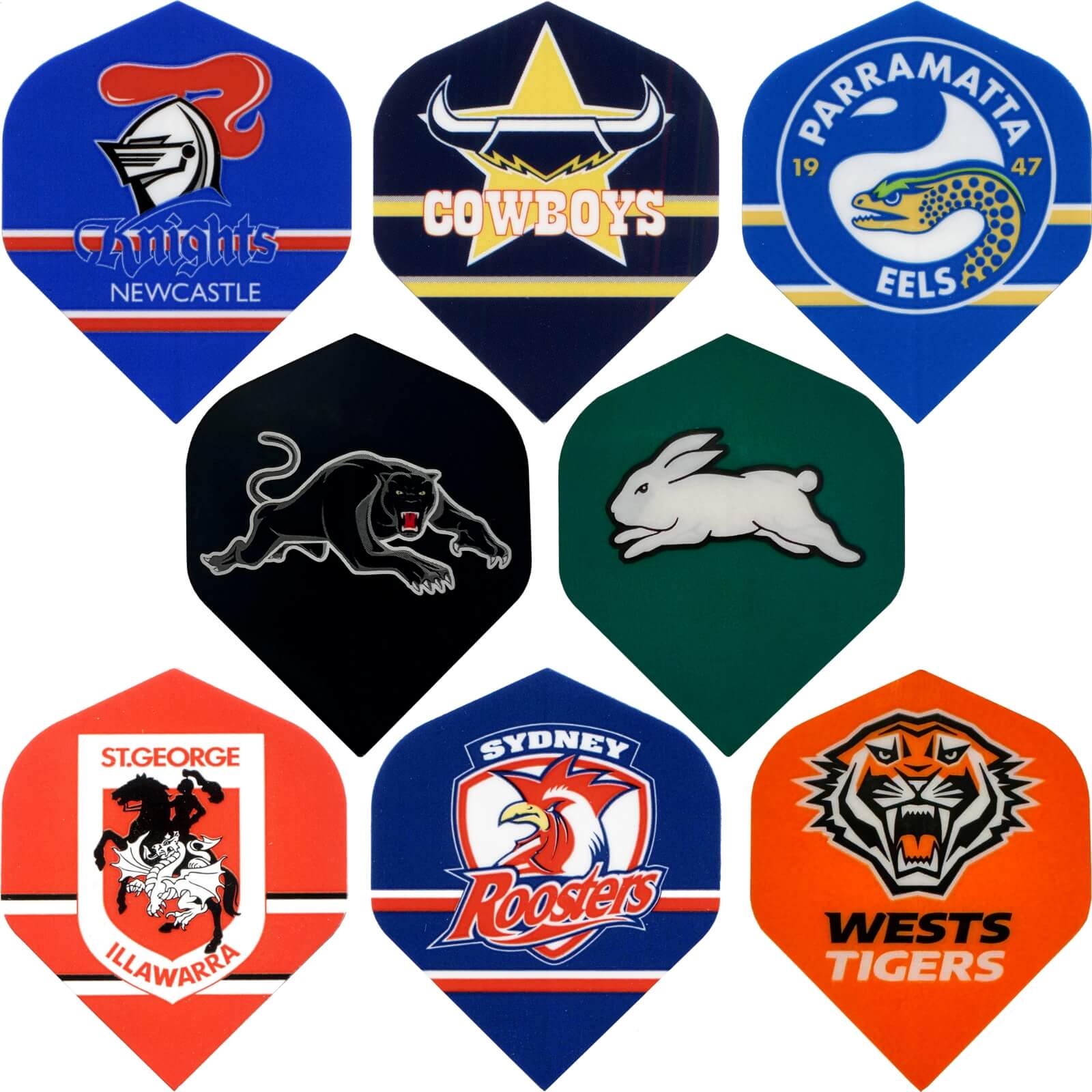 Dart Flights - NRL - Official Teams - Big Wing Dart Flights 