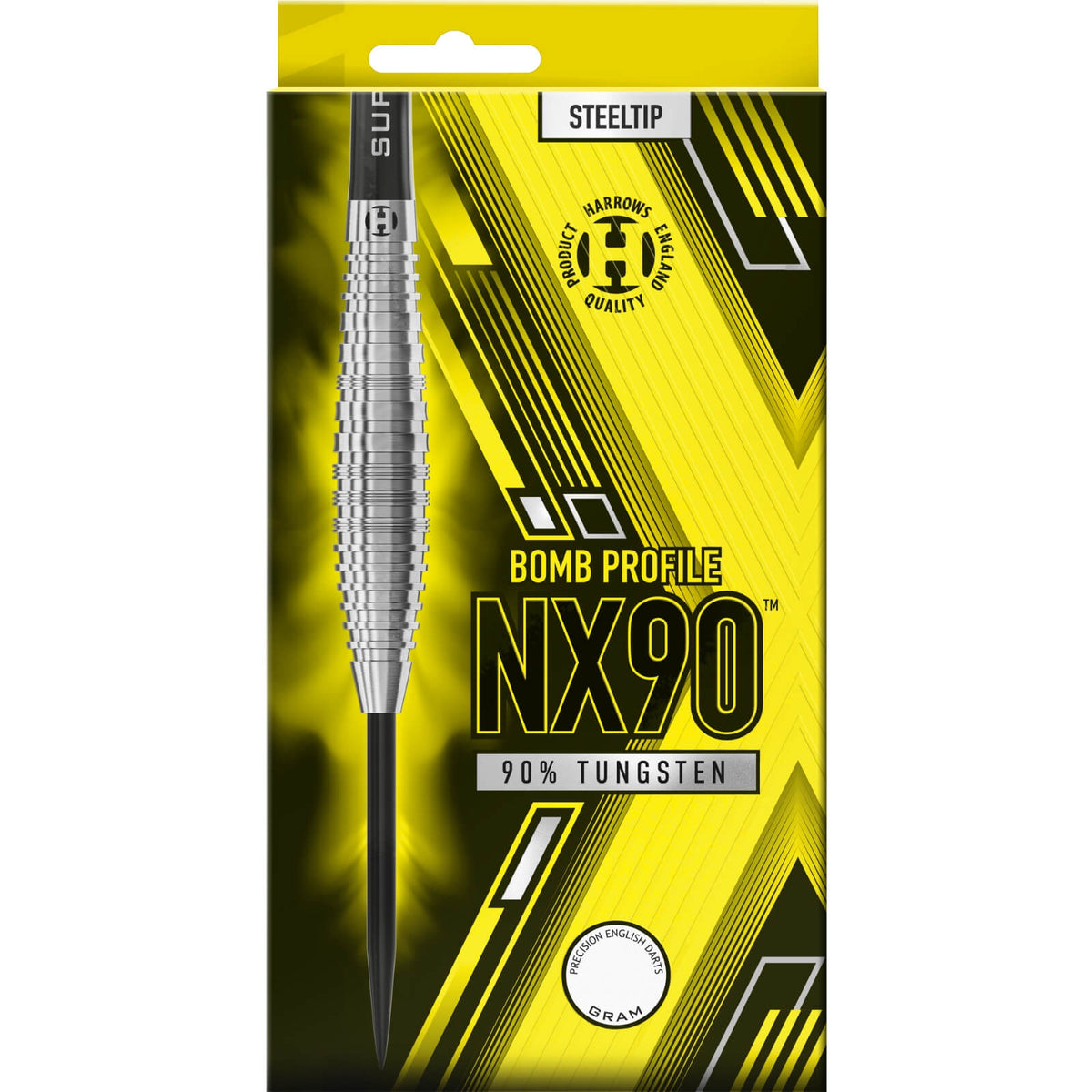 Darts - Harrows - NX90 Bomb Darts - Steel Tip - 90% Tungsten - 21g 23g 25g