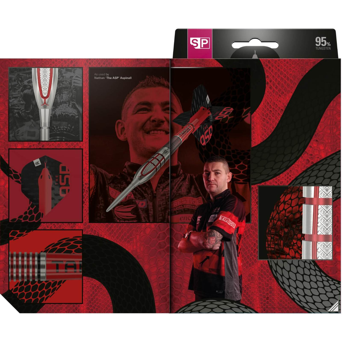 Darts - Target - Nathan Aspinall Gen 2 Darts - Swiss Point - Steel Tip - 95% Tungsten - 22g 23g 24g 26g 