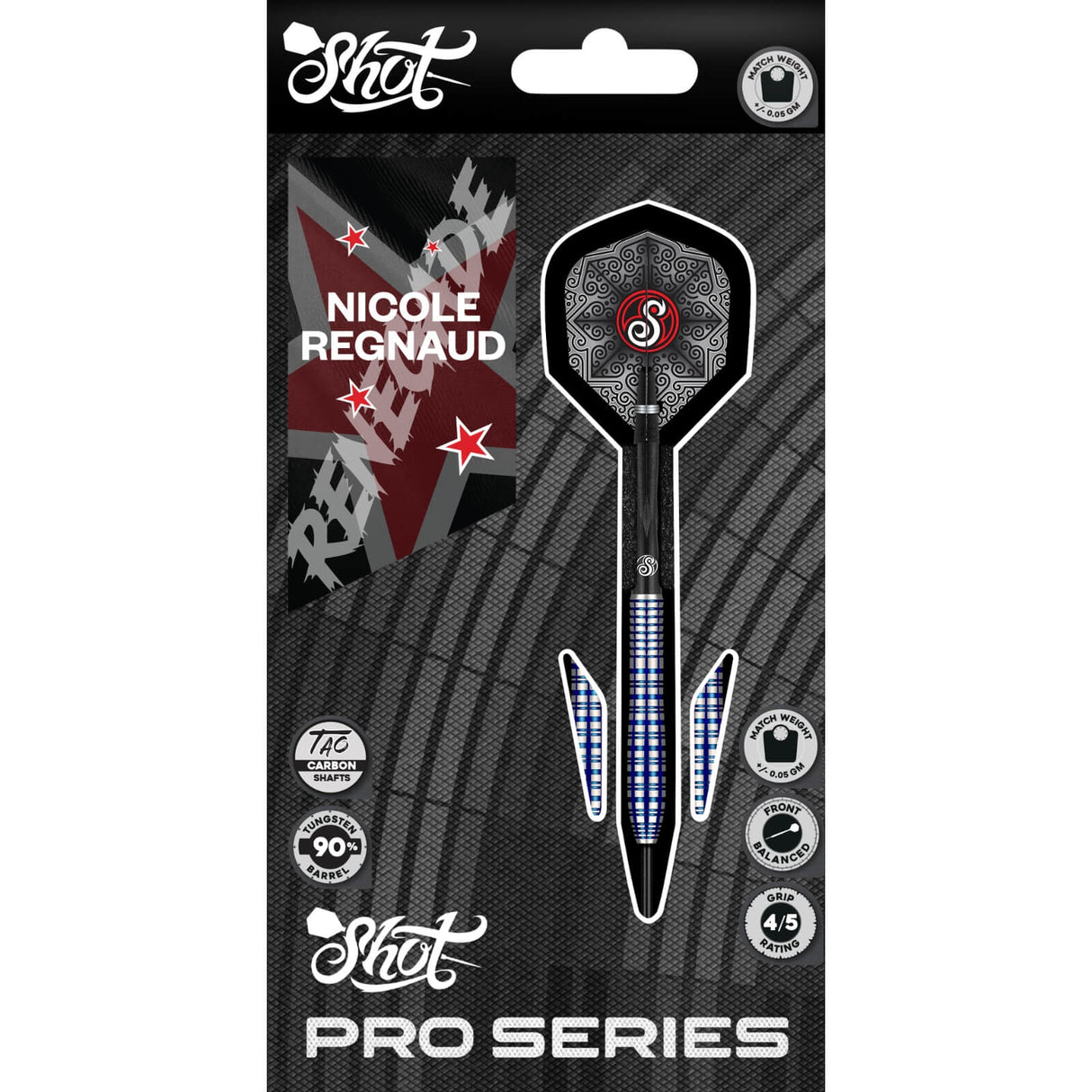 Shot - Nicole Regnaud Darts - 90% Tungsten - 23g -