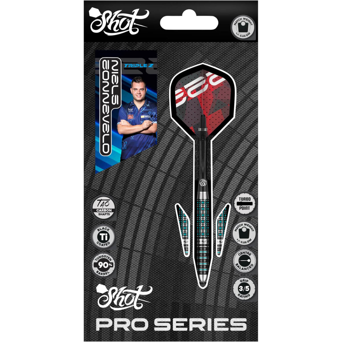 Shot - Niels Zonneveld Darts - Turbo Point - 90% Tungsten - 23g -