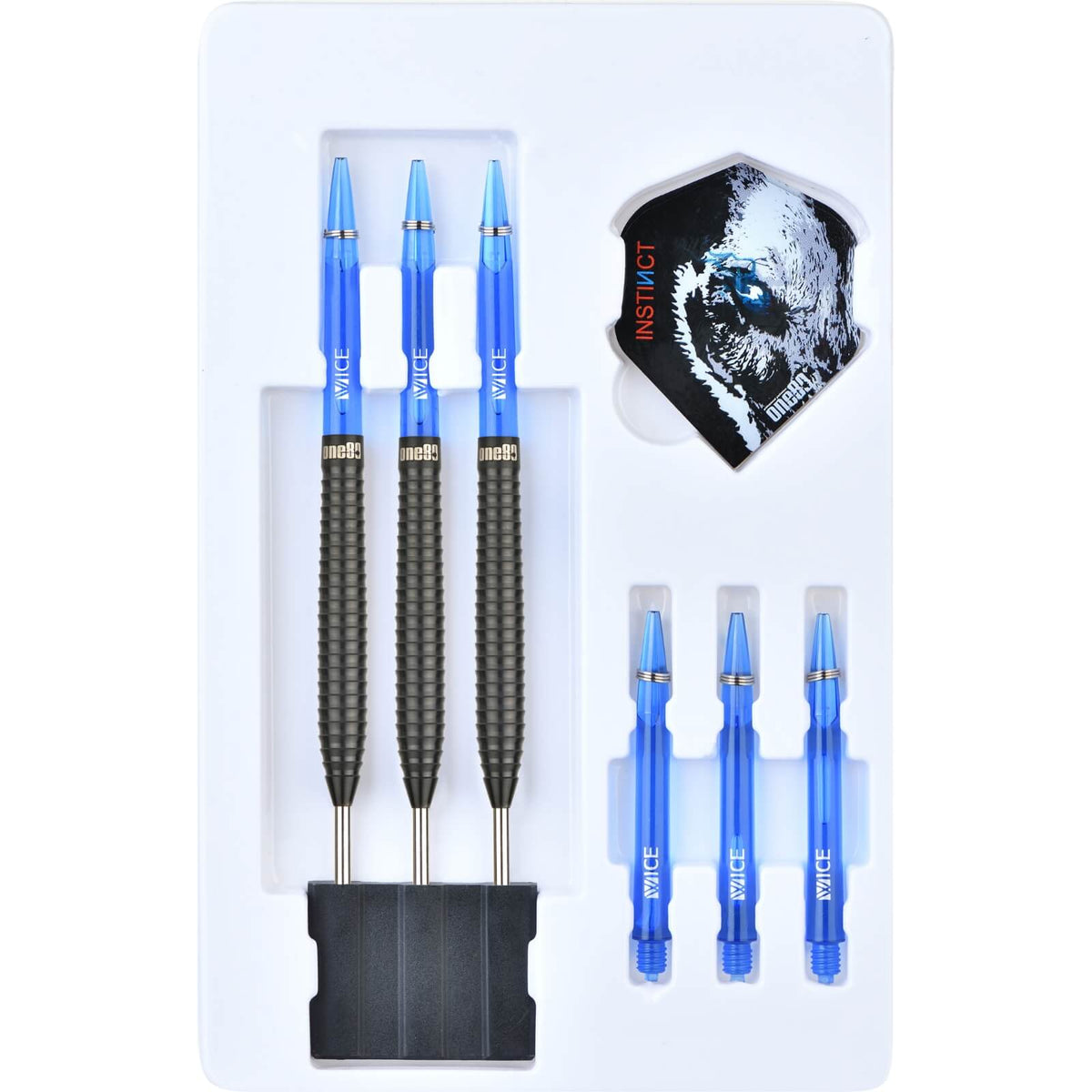 Darts - One80 - Night Hunter Attack Darts - Steel Tip - 90% Tungsten - 22g 24g