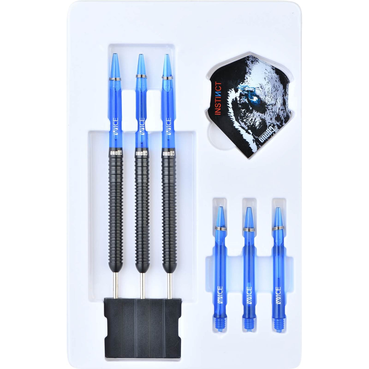 Darts - One80 - Night Hunter Defense Darts - Steel Tip - 90% Tungsten - 22g 24g