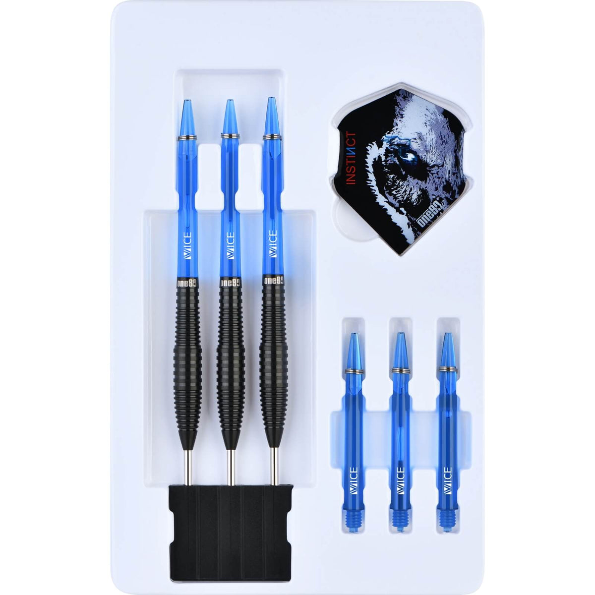 Darts - One80 - Night Hunter Endurance Darts - Steel Tip - 90% Tungsten - 22g 24g