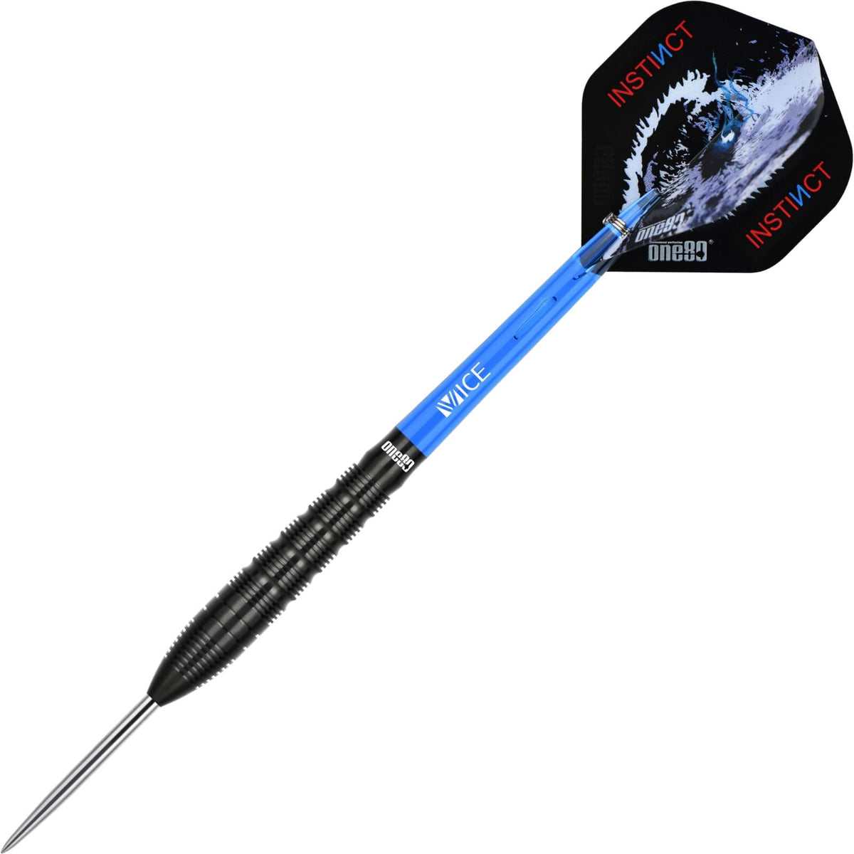 Darts - One80 - Night Hunter Silence Darts - Steel Tip - 90% Tungsten - 22g 24g