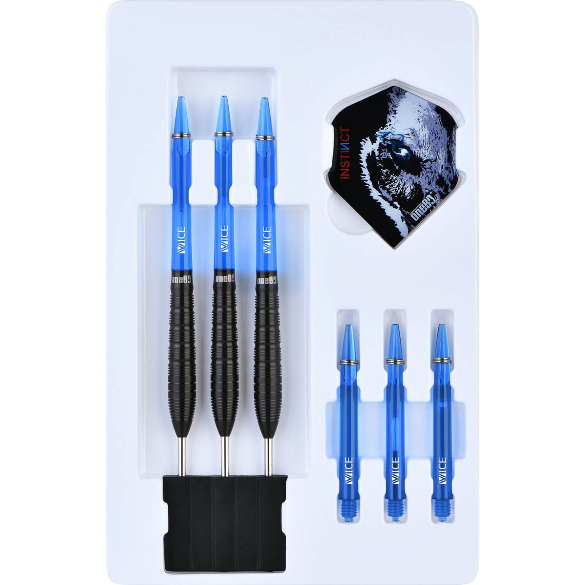 Darts - One80 - Night Hunter Silence Darts - Steel Tip - 90% Tungsten - 22g 24g