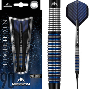Mission - Nightfall M4 Darts - Soft Tip - 90% Tungsten - 19g 21g -