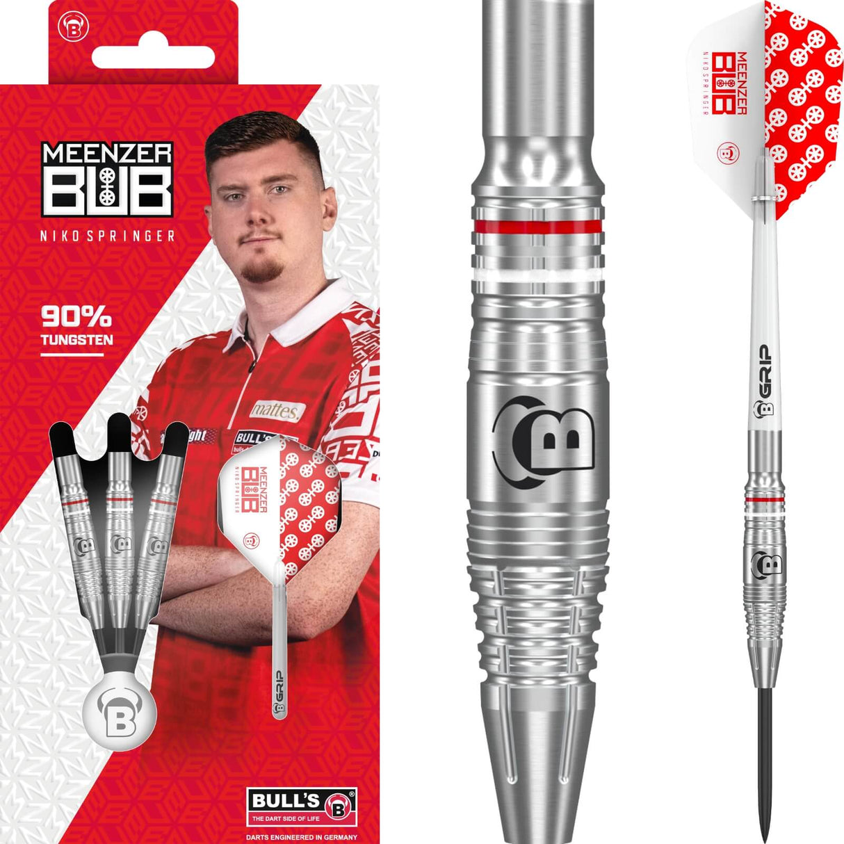 BULL'S - Niko Springer Darts - 90% Tungsten - 22g 24g -