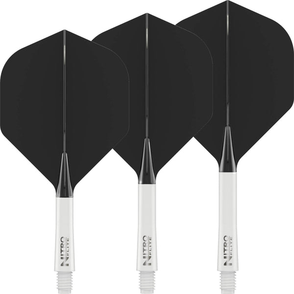 Accessoires Fléchettes 2BA 12 Ailettes De Fléchettes Intégrées Avec Tiges - Filetage 2BA - 75mm - Précision 90° Fléchettes Complètes Avec Vols Intégrés
