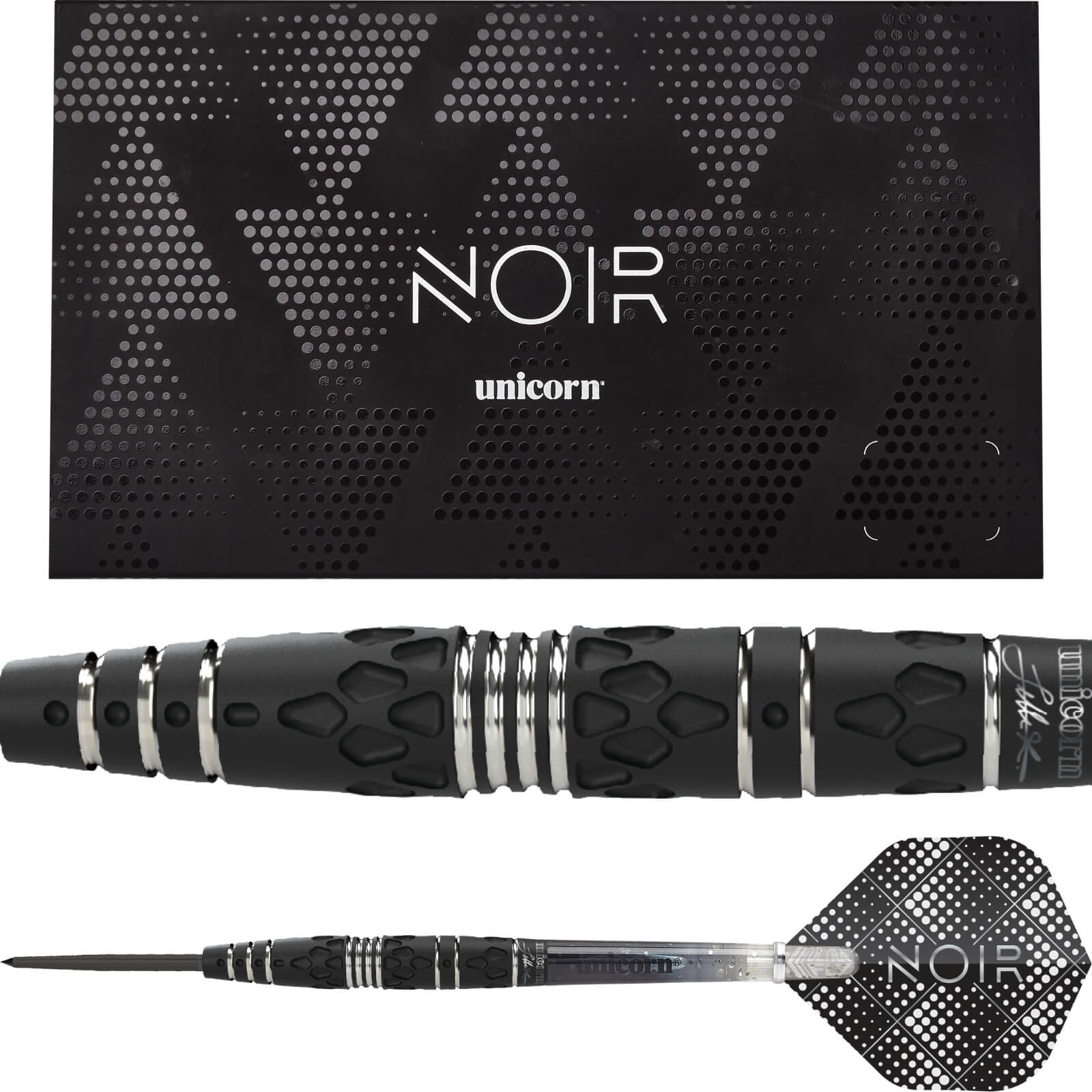 Darts - Unicorn - Jelle Klaasen Noir Phase 2 Darts - Steel Tip - 90% Tungsten - 20g 22g 24g 