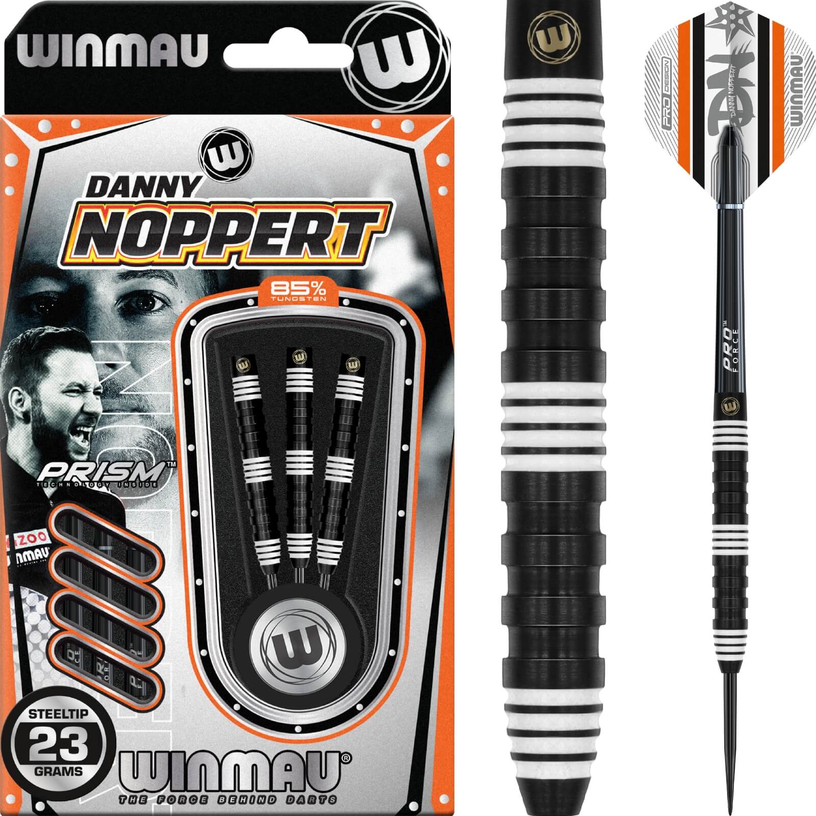 Darts - Winmau - Danny Noppert 85 Pro Series Darts - Steel Tip - 85% Tungsten - 23g 25g 