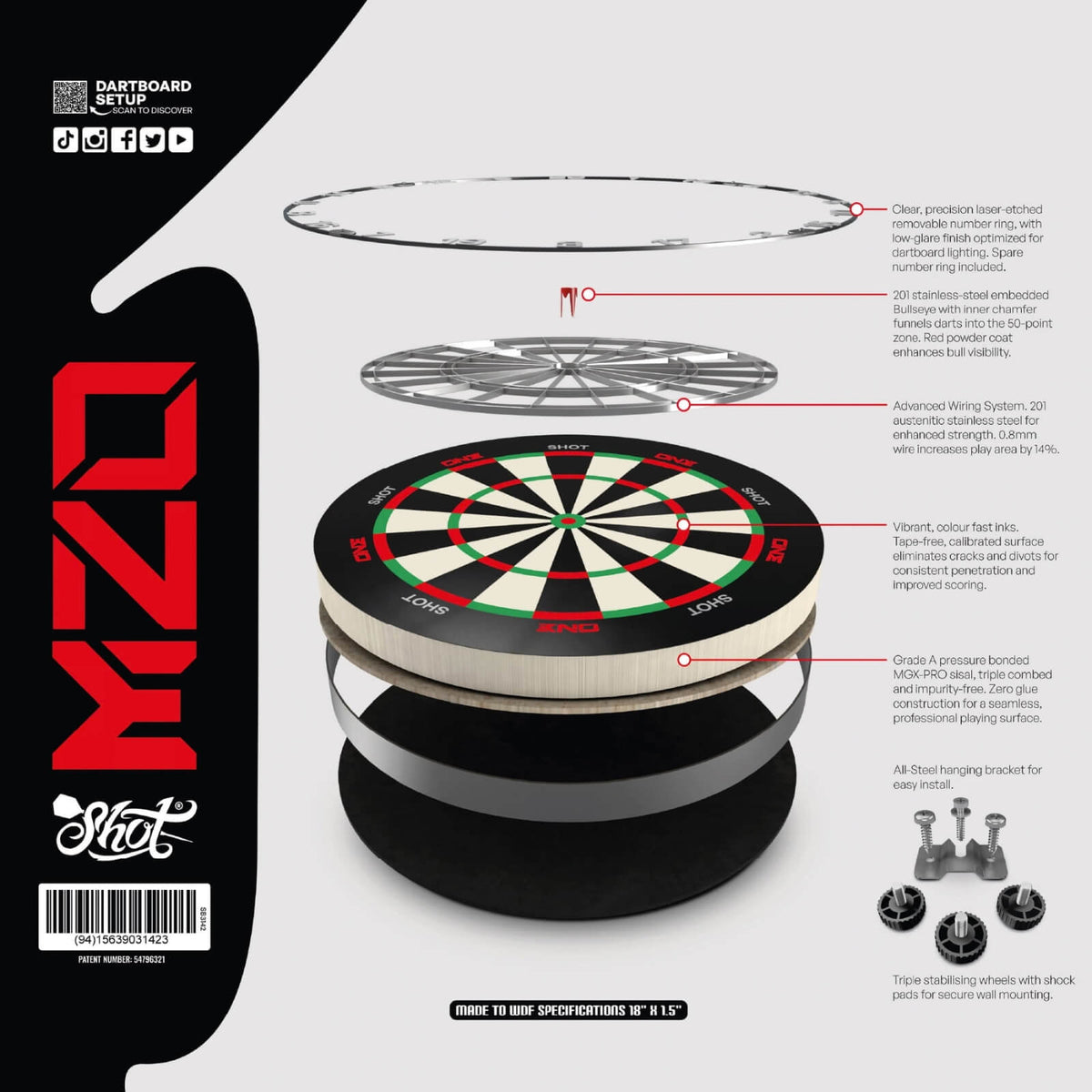 Shot - ONE Dartboard -