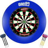One80 - Gladiator 2+ Dartboard & Surround Ready to Play Bundle - Blue
