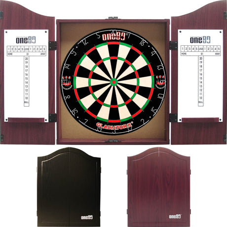 One80 - Gladiator 2+ Dartboard & Cabinet Bundle -