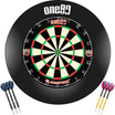 One80 - Gladiator 3+ Dartboard & Surround Ready to Play Bundle - Black