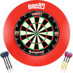 One80 - Gladiator 3+ Dartboard & Surround Ready to Play Bundle - Red