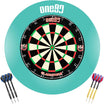 One80 - Gladiator 3+ Dartboard & Surround Ready to Play Bundle - Teal