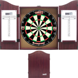 One80 - Gladiator 3+ Dartboard & Cabinet Bundle - Rosewood
