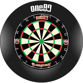 One80 - Gladiator 3+ Dartboard & Surround Bundle - Black