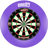 One80 - Gladiator 3+ Dartboard & Surround Bundle - Purple