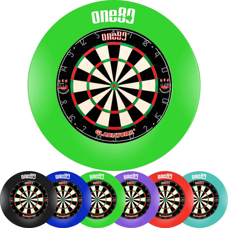 One80 - Gladiator 2+ Dartboard & Surround Bundle -