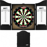 One80 - Gladiator 3+ Dartboard & Cabinet Bundle - Black