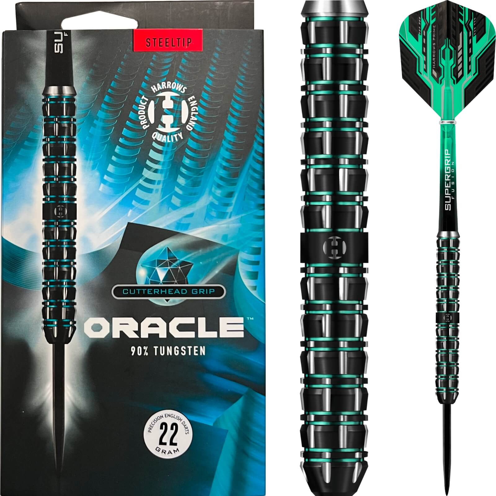 Darts - Harrows - Oracle Darts - Steel Tip - 90% Tungsten - 22g 23g 24g 26g 