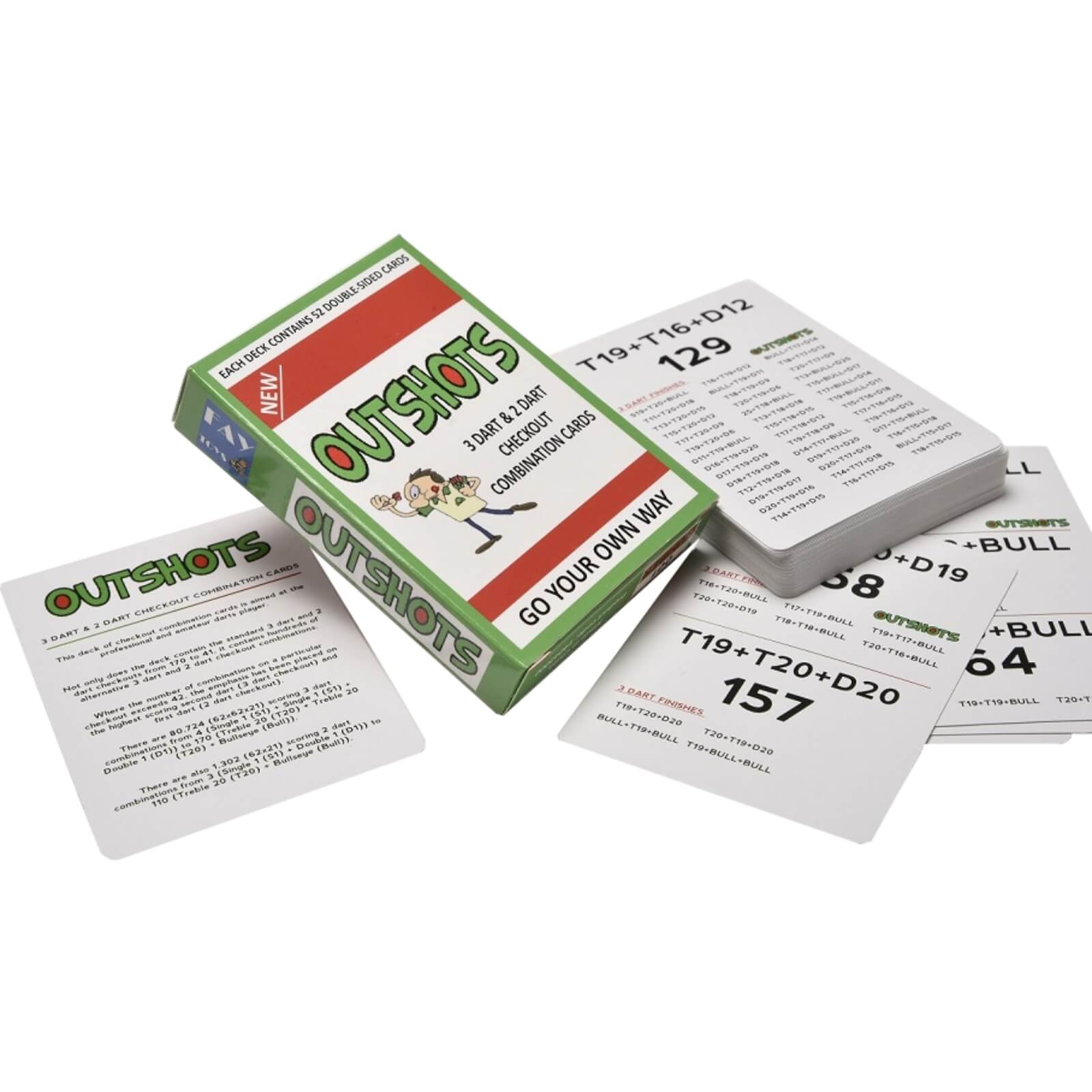 Training Accessories - Performance Darts - Outshot Checkout Cards 