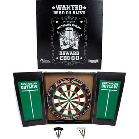 Formula Sports - Australian Outlaw Dartboard & Cabinet Set -