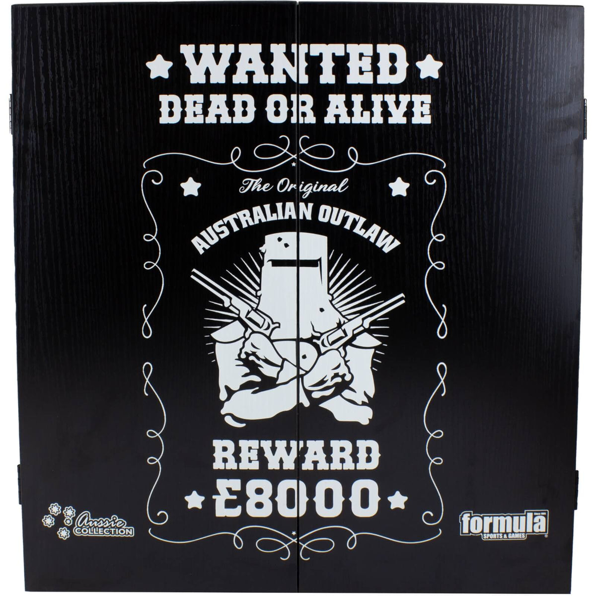 Dartboards - Formula Sports - Australian Outlaw Dartboard &amp; Cabinet Set 