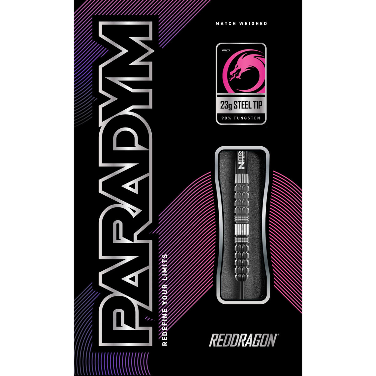 Darts - Red Dragon - Paradym Darts - Steel Tip - 90% Tungsten - 21g 23g 25g