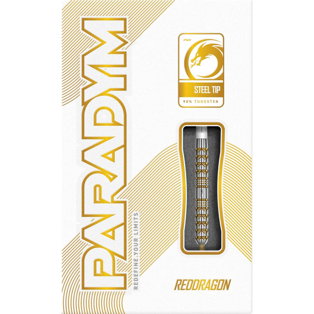Darts - Red Dragon - Paradym Gold Darts - Steel Tip - 90% Tungsten - 22g 24g 26g