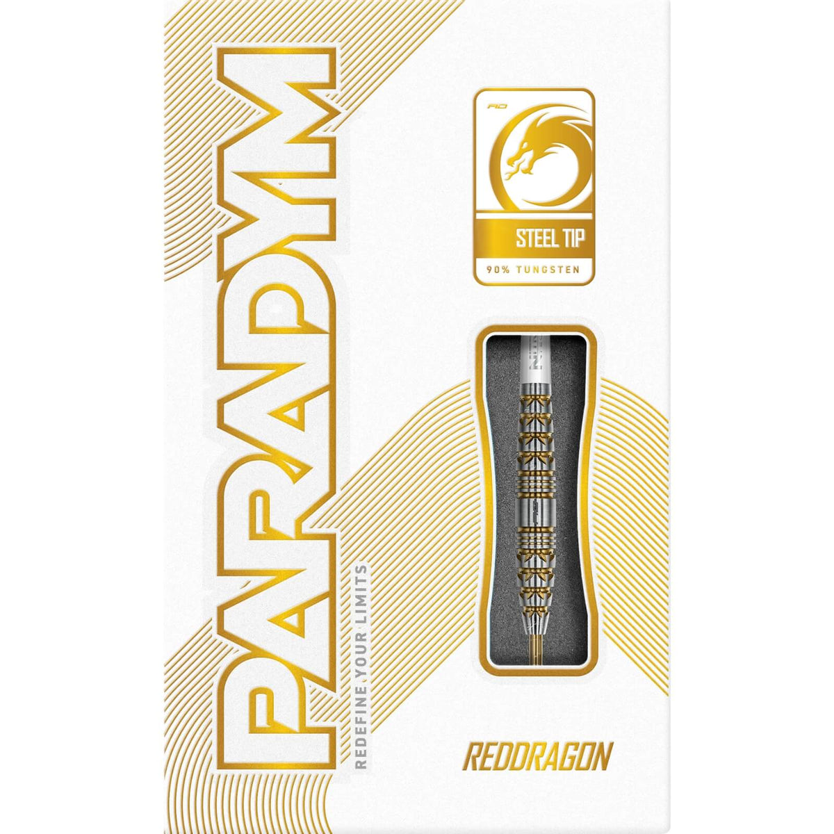 Darts - Red Dragon - Paradym Gold Darts - Steel Tip - 90% Tungsten - 23g 25g