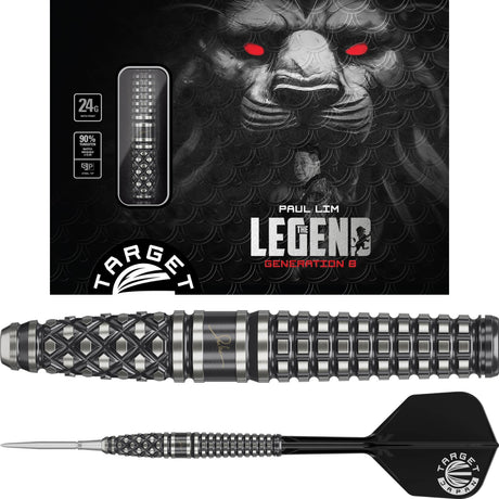 Target Japan - Paul Lim Gen 8 Darts - Swiss Point - 95% Tungsten - 24g -