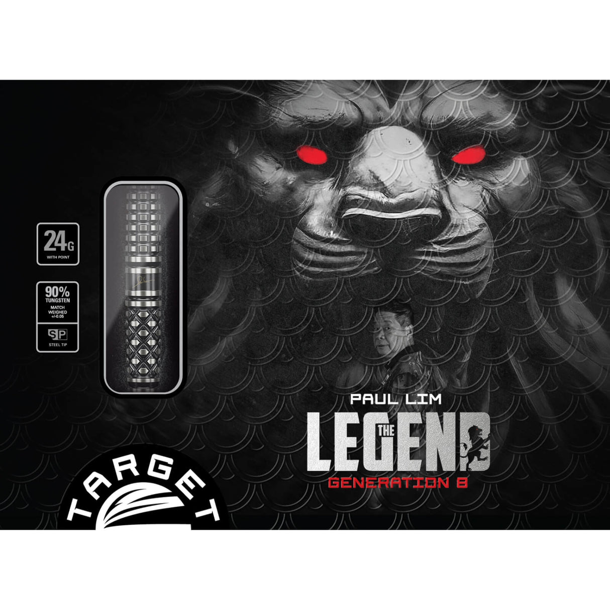 Target Japan - Paul Lim Gen 8 Darts - Swiss Point - 95% Tungsten - 24g -