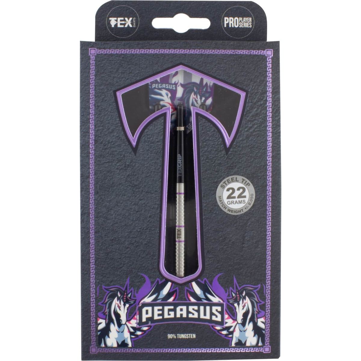 Darts - Tex - Pegasus Darts - Steel Tip - 90% Tungsten - 22g 24g 