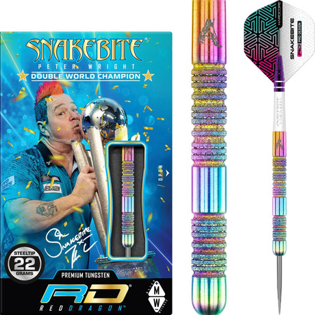 Red Dragon - Peter Wright Spectron Diamond Fusion Darts - 90% Tungsten - 21g 22g 23g -