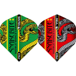 Red Dragon - Peter Wright Ying Yang Double World Champion - Big Wing Dart Flights - Green