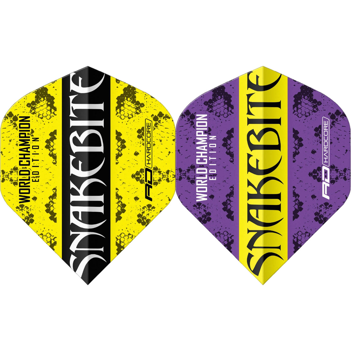 Red Dragon - Peter Wright Ying Yang World Champion - Big Wing Dart Flights - Yellow