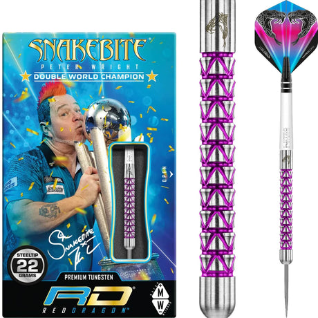 Red Dragon - Peter Wright Vyper Darts - 90% Tungsten - 20g 22g 24g -