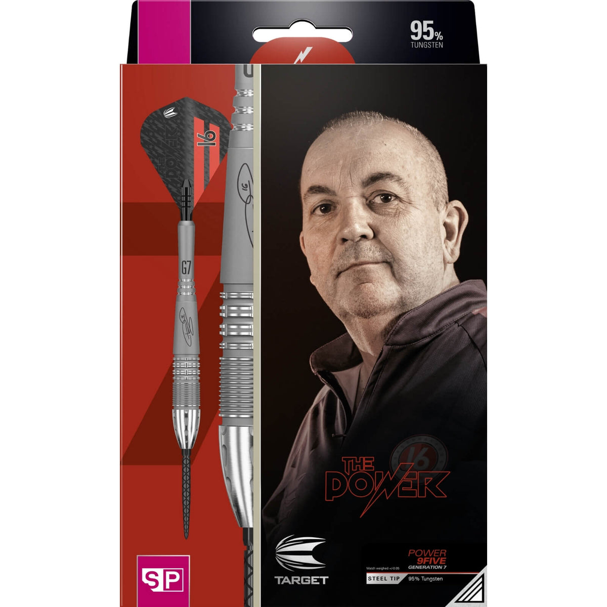 Darts - Target - Phil Taylor Gen 7 Darts - Swiss Point - Steel Tip - 95% Tungsten - 22g 24g 26g 