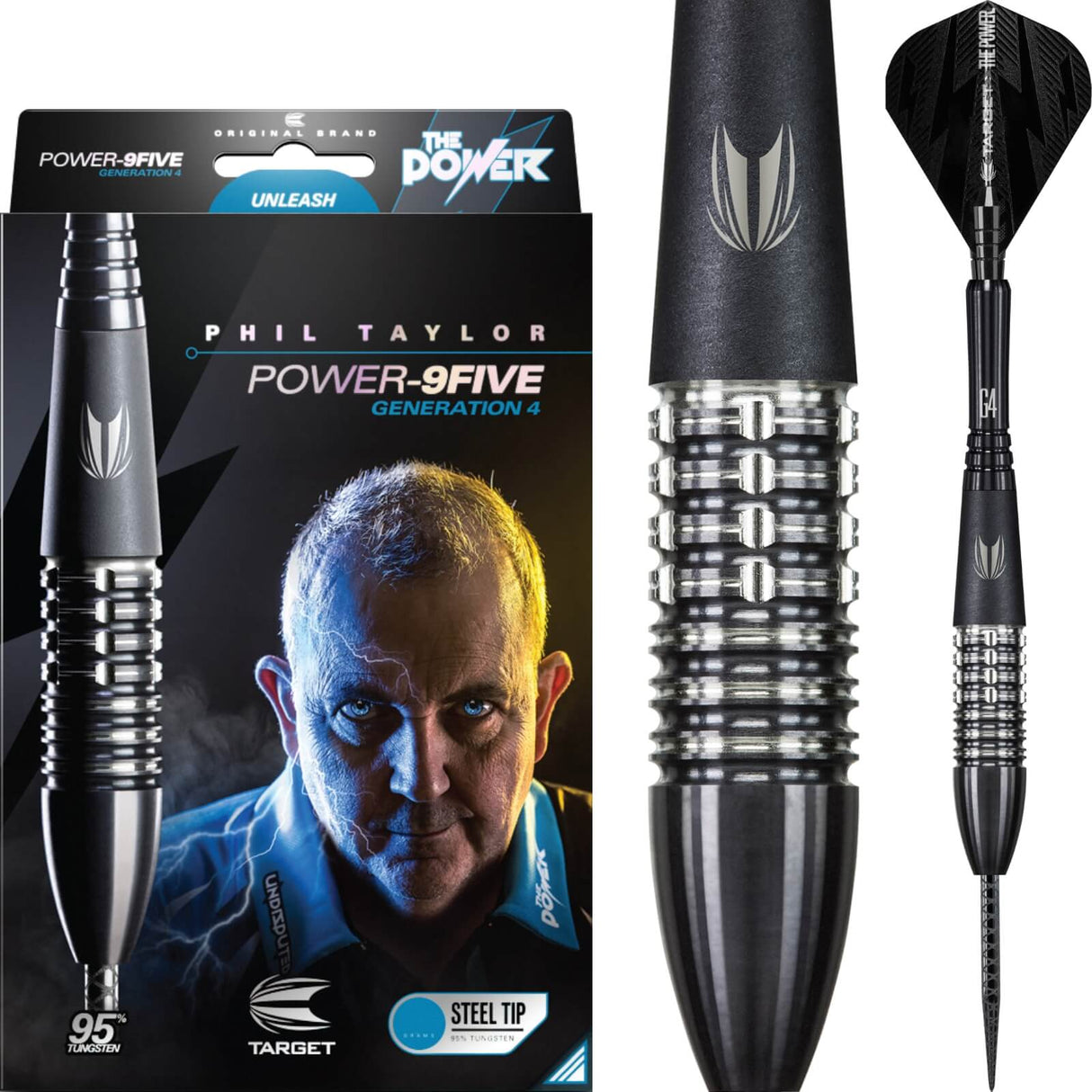 Target - Phil Taylor Gen 4 Darts - 95% Tungsten - 22g 24g 26g -