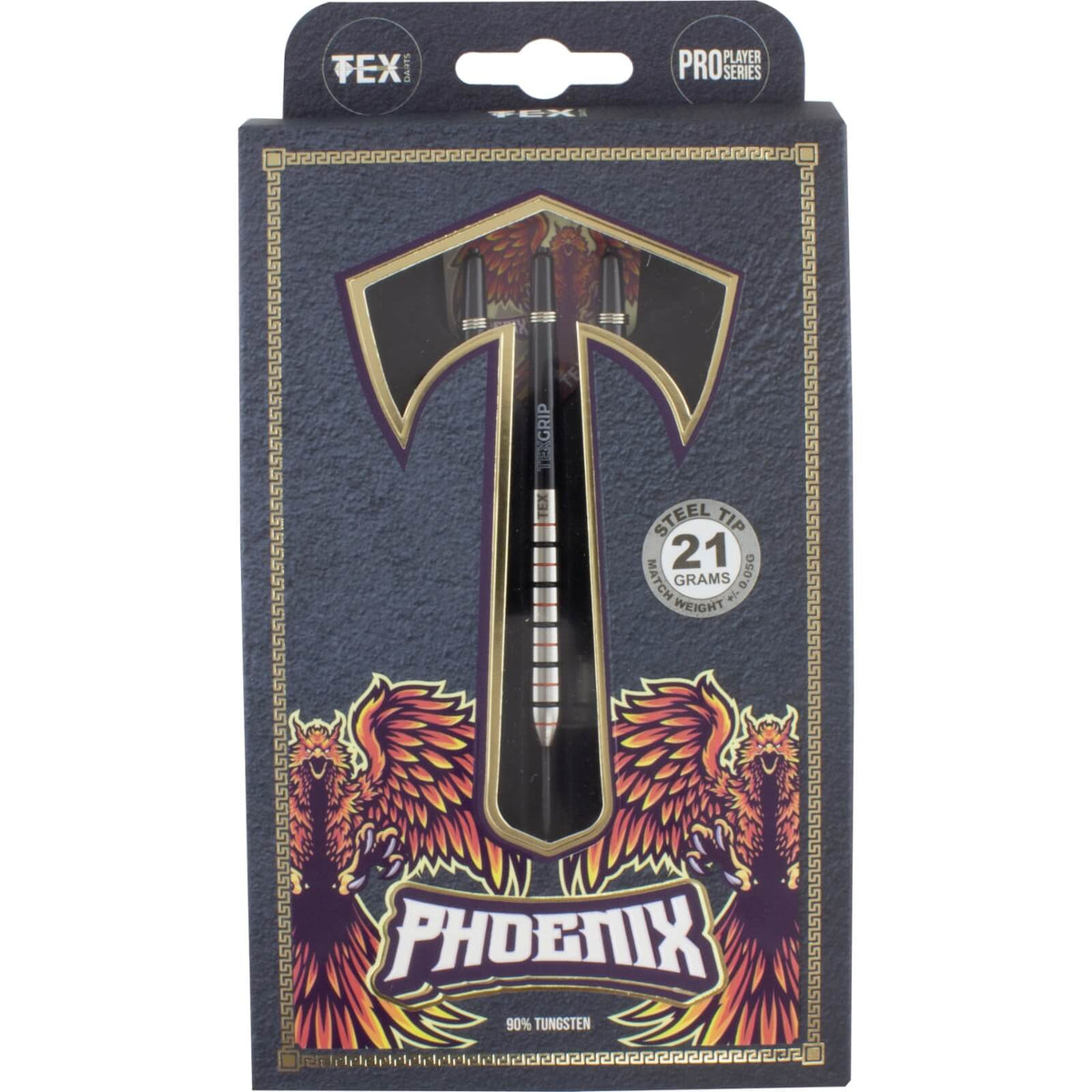 Darts - Tex - Phoenix Darts - Steel Tip - 90% Tungsten - 21g 23g 