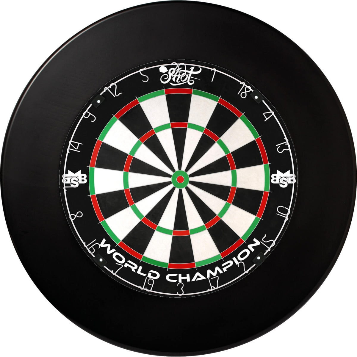 Surrounds &amp; Dartboards - Winmau - Plain Dartboard Surround &amp; Dartboard Bundle - Choose Your Board Black / Shot - Michael Smith