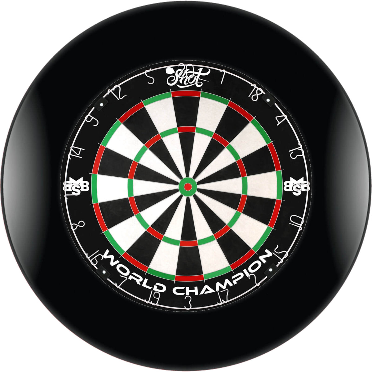 Surrounds &amp; Dartboards - Formula Sports - Plain Dartboard Surround &amp; Dartboard Bundle - Choose Your Board Black / Shot - Michael Smith