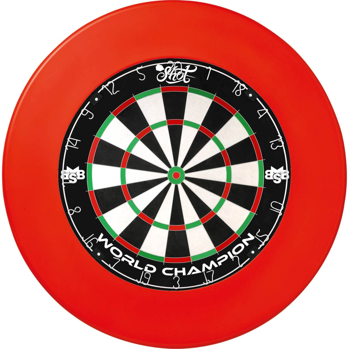 Surrounds &amp; Dartboards - Winmau - Plain Dartboard Surround &amp; Dartboard Bundle - Choose Your Board Red / Shot - Michael Smith
