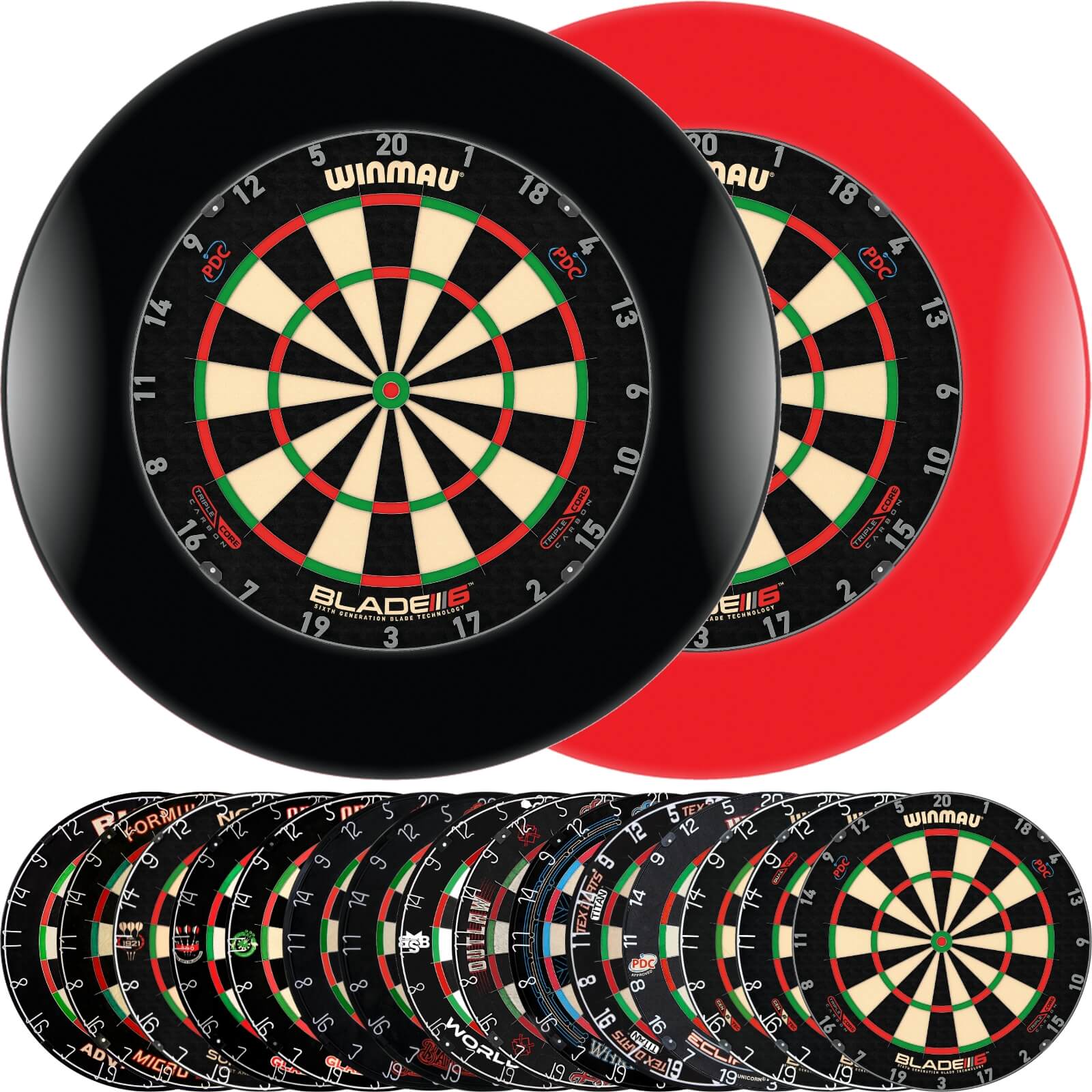 Surrounds & Dartboards - Formula Sports - Plain Dartboard Surround & Dartboard Bundle - Choose Your Board 