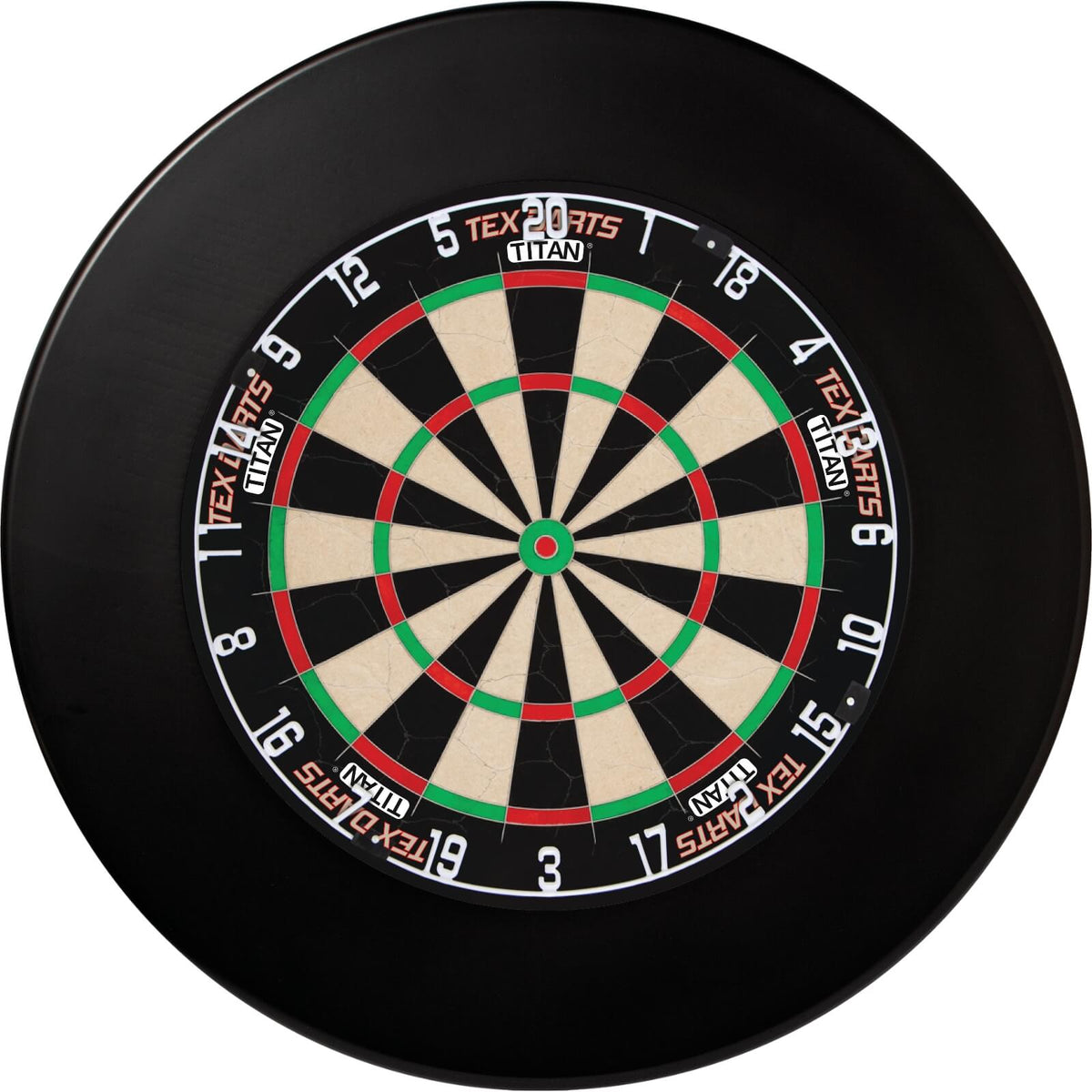 Surrounds &amp; Dartboards - Winmau - Plain Dartboard Surround &amp; Dartboard Bundle - Choose Your Board Black / Tex Darts - Titan